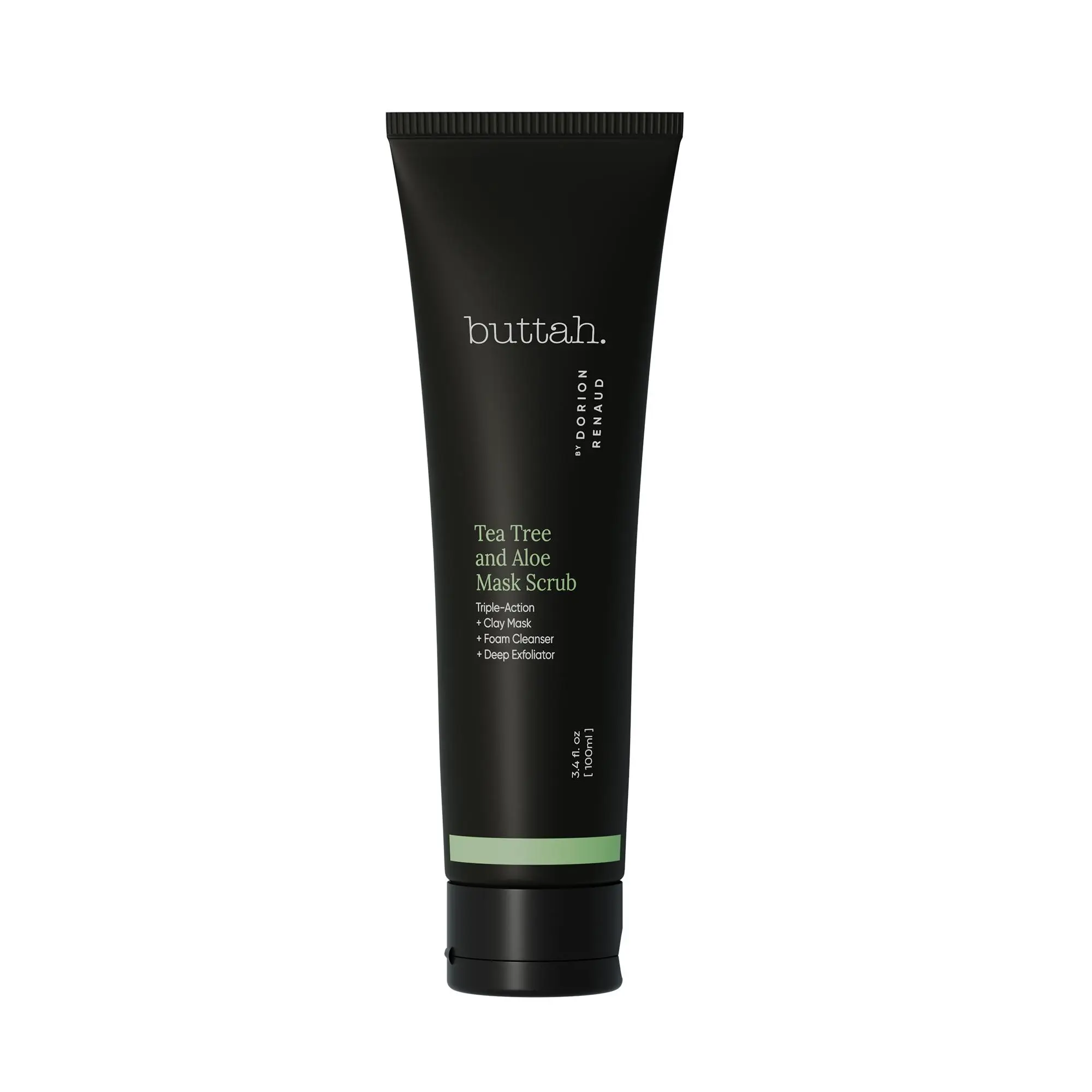 [Buttah Skin] Tea Tree Exfoliating Scrub for Clear, Balanced Skin Skincare with/Aloe for Oily Skin