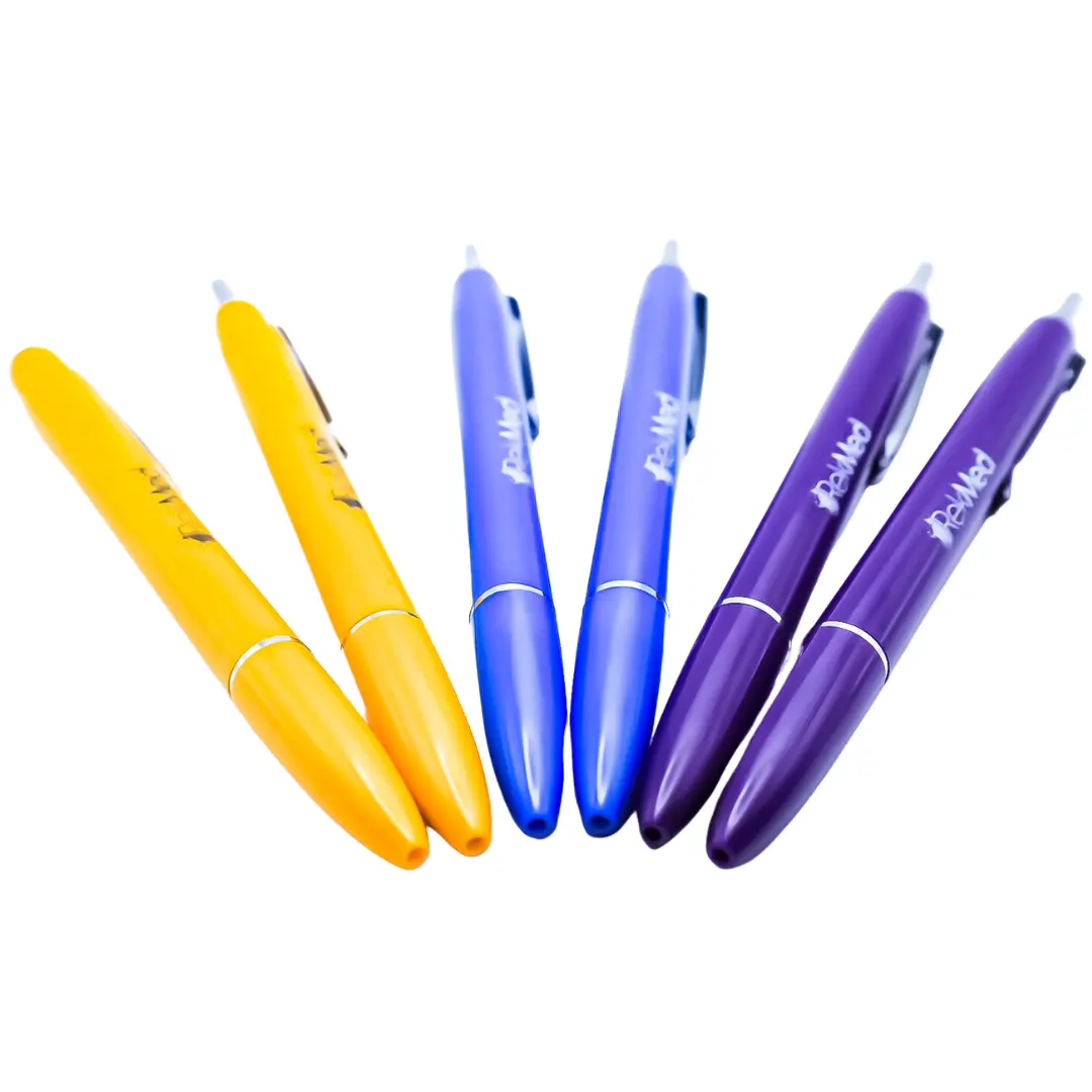 THE DRIP PEN 3 PEN SET- Includes 1 yellow, 1 blue, 1 purple IV drip pen in set.
