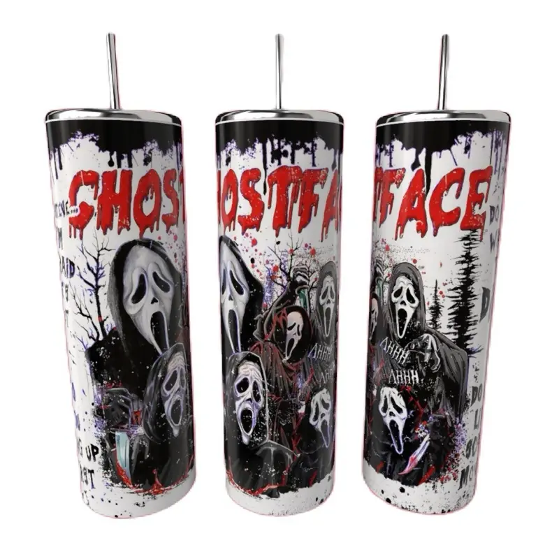 Ghost Face Scream Option 2 20oz Stainless Steel Tumbler Drinkware