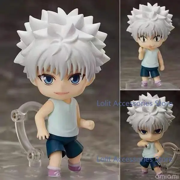 HUNTER×HUNTER Killua Zoldyck Anime Q Version PVC Figure Model Cosplay Figurine Stand Model Desk Display Decor Standing Xmas Gift