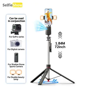 Ai Smart Dual Light 360° Tracking Gimbal, 1.78m One-Button Tripod for Live Streaming, Compatible with Smartphone, Digital Camera, Action Camera