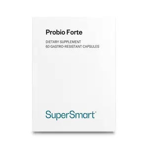 SuperSmart Probio Forte 8 Billion CFU per Capsule (Advanced Formula) - Daily Probiotics Supplement for Women & Men | Non-GMO & Gluten-Free - 60 DR Caps