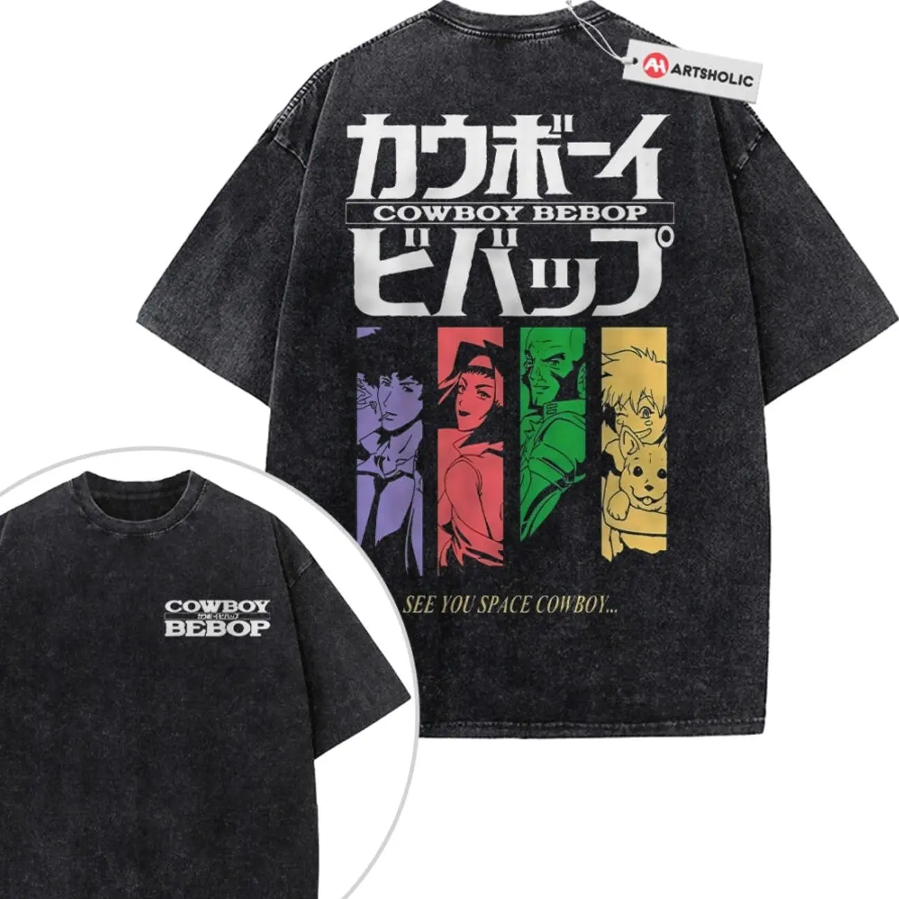 Cowboy Bebop Shirt, Anime Shirt, Vintage Tee 2-Sided