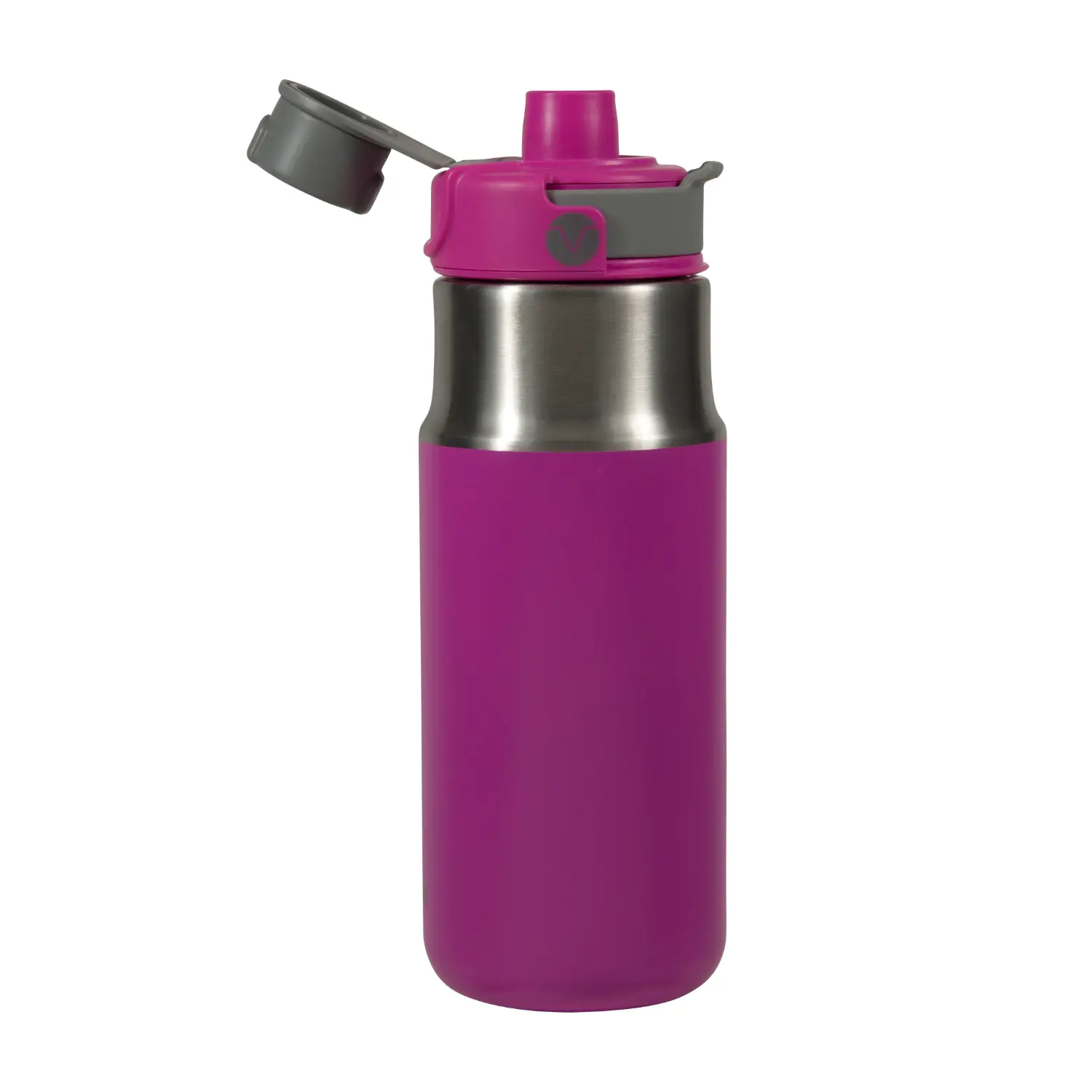 COOL GEAR 25 oz Stainless Steel TRAVERSE Water Bottle with Sipper Lid, Portable Insulated Flask Tumbler