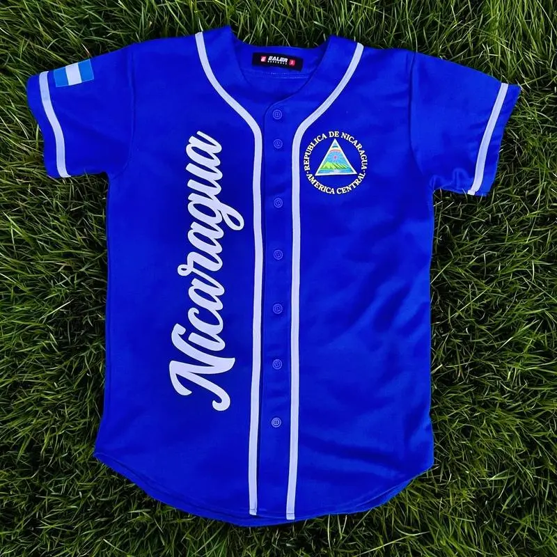Nicaragua Jersey for Men and Women - Unisex Baseball Jersey for Men and Women, Jersey for Men and Women, Baseball Jersey