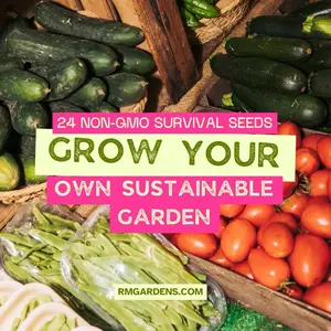 24 Non-GMO Fruits and Vegetables Survival Seeds Variety Pack