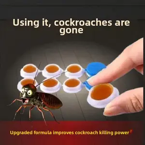 Whole House Coverage Roach Solution – MoonSpry Effective Cockroach Baits, 1 Box 8 Baits for Daily Indoor Protection long-lasting protection repellent home