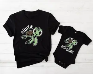 Matching Auntie & Baby Niece Shirts, Auntie's Little Squirt Shirt, Gift For Aunt From Niece and Nephew