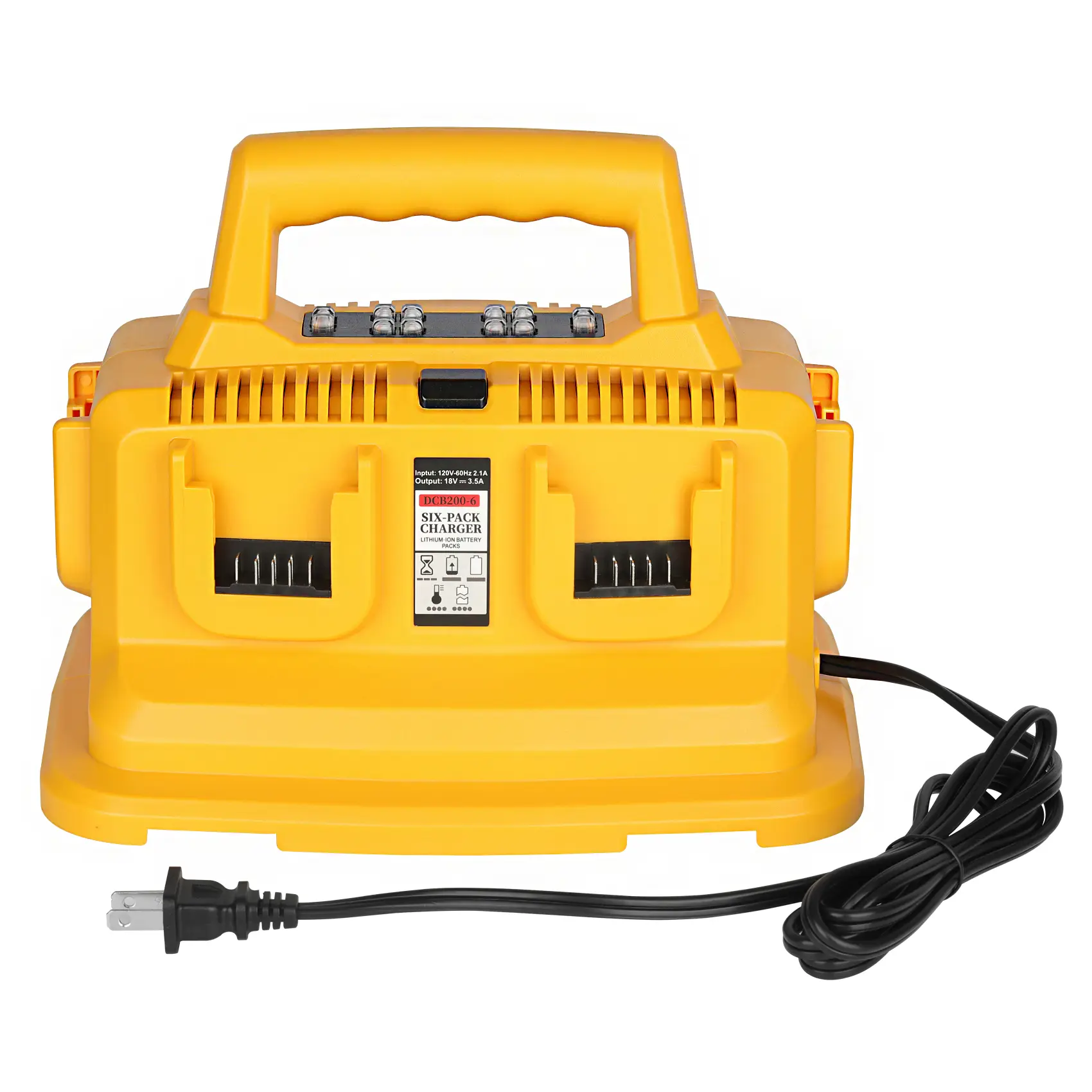 JYJZPB Replacement for DeWalt 20V MAX Battery Charger 6-Ports Multi Charger Station Compatible with DeWalt 20V/60V FlexVolt Lithium Batteries DCB207 D