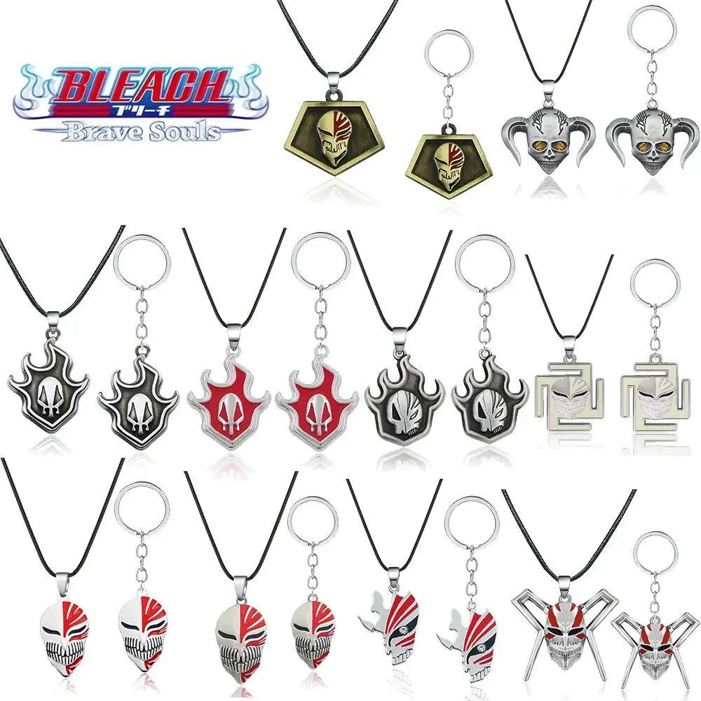 Anime Bleach Role Play Keychain - Kurosaki Ichigo Pendant Necklace, Backpack Charm, Cosplay Props for Men and Women, Gift Jewelry