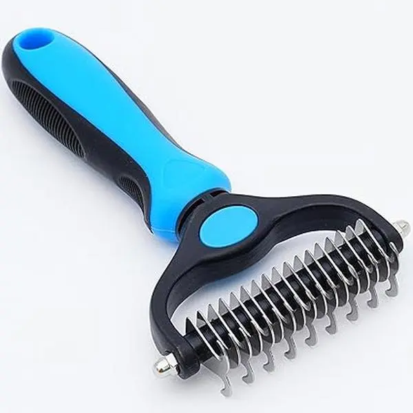 Pat Your Pet Deshedding Dog Brush For Shedding – Cat Brushes For Indoor Cats, Double-Sided Cat Brush Deshedding & Grooming Tool For Long Haired And Short Haired Dogs, Skin-Friendly