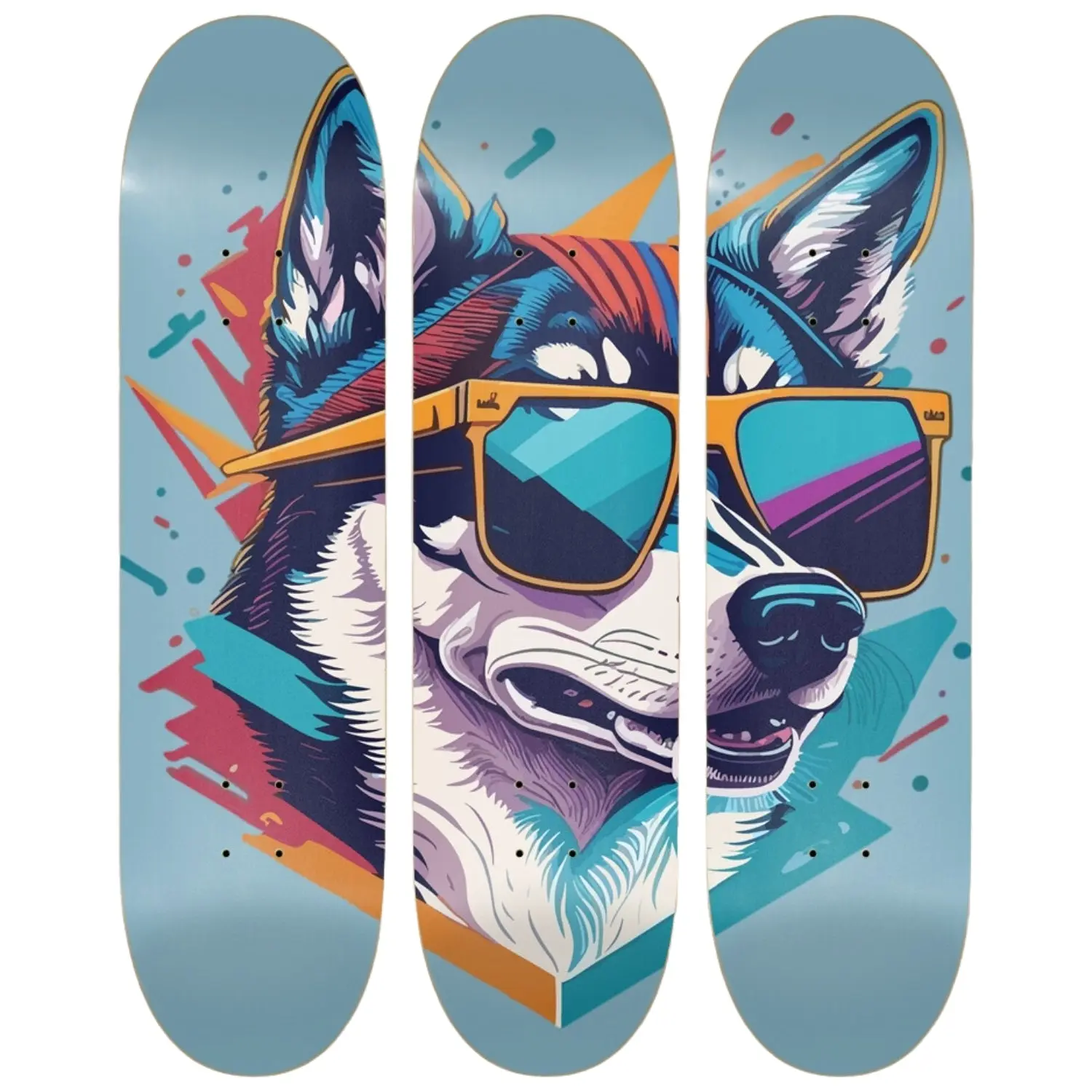 Pawsitively Stylish | Skateboard Wall Art