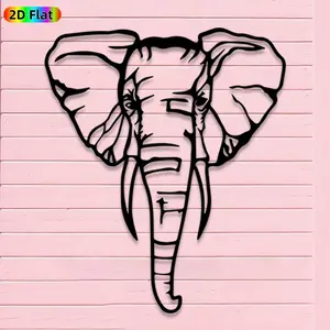1pc Minimalist Elephant Metal Wall Art, Minimalist Elephant Statue Mural, Iron Craft, Perfect for Living Room, Garden, Zoo Corner Decor, Silhouette Wall Decor, Intricate Craftsmanship, Christmas Decor, Ideal Gift for Nature Lovers