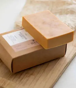 HerTLC Skincare Tumeric Brightening Bar - Non-Comedogenic Formula with Tea Tree Oil & Tumeric for Even Skin Tone & Calm Oily Skin