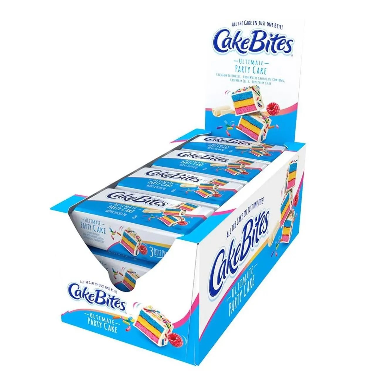 The Original Cakebites by Cookies United, Grab-and-Go Bite-Sized Snack, Ultimate Party Cake,2 Ounce (Pack of 12)