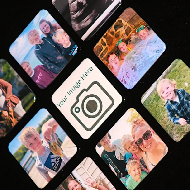 Personalized Photo Magnets Turn your pictures into Magnet Memories with Custom Order Gift
