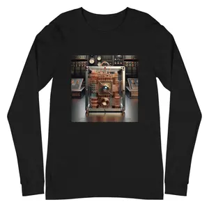 Quantum Computer Unisex Crew Neck Long Sleeve T-Shirt