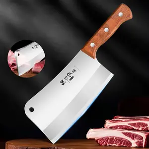 Professional Stainless Steel Heavy Chopping Bone Kitchen Knife, Thicken Meat Cleaver for Home Cooking and Chef Restaurant