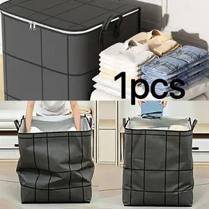 Large-Capacity Foldable Storage Bags for Clothes and Quilts, Durable Dustproof Organizer Solution, Bedding Storage Bags, Perfect for Home or Dorm Use, Moving and Seasonal Storage, Space-Saving Bags, Storage Carrying Bag, Zipper Bag