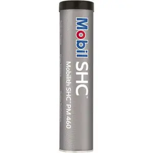 Mobil 13.7 oz Cartridge Lithium High Temperature Grease Off White, High/Low Temperature, 350°F Max Temp, NLGIG 1-1/2, 122129