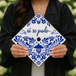 Si Se Pudo Talavera Printed Graduation Cap Topper