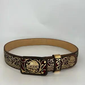Men’s belts/ cinto de hombre con el logotipo de MEXICO