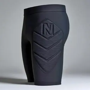 New Padded Compression Shorts Pro for Goalkeepers with 8mm EVA Padding High-Rise Design & Elastic Draw Cord for Enhanced Protection and Comfort