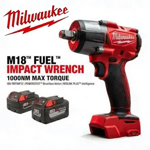Milwaukee 18V Brushless Impact Wrench | 1000N Torque | Cordless Power Tool for Car & Truck Repair