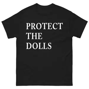 100% Cotton Graphic Tees Protect The Dolls T-Shirt Transgender Rights Pedro Pascal Shirt, Human Rights top Solidarity Equality Statement Pedro Womenswear Clear Men printed T-shirt