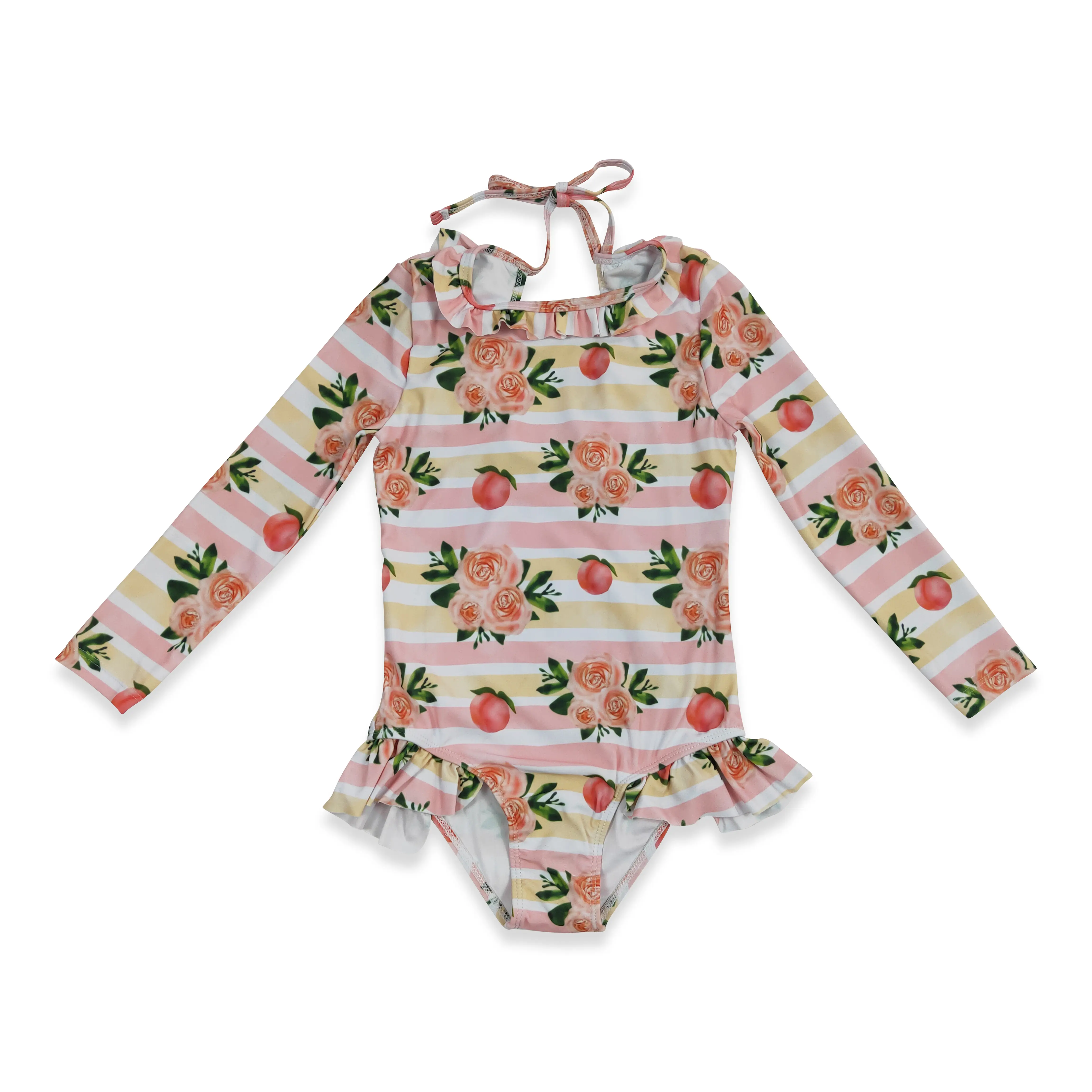 Toddler Girls' Swimsuit Set, 2-Piece Ruffle Bikini with Floral Print, Cute Summer Beach Bathing Suit, Toddler Swimsuit, Swimsuit Sets