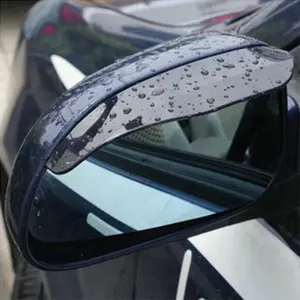 Car Rearview Mirror Rain Shield Rain Eyebrow Rain Cover Universal Carbon Fiber Rear View Side Mirror Rain Eyebrow Shield