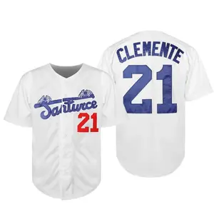 #21 Roberto Clemente Baseball Jersey – Santurce Crabbers Puerto Rico Stitched Jersey, Classic Baseball Shirt, Gift for Sports Fans