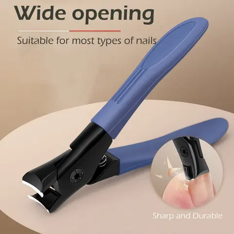 Ultra-Wide Jaw Opening Nail Clippers, Heavy-Duty Toenail Clippers for Thick Nails, Stainless Steel Toe Nail Cutter for Men, Women & Seniors, Nail Tool, Nail Care