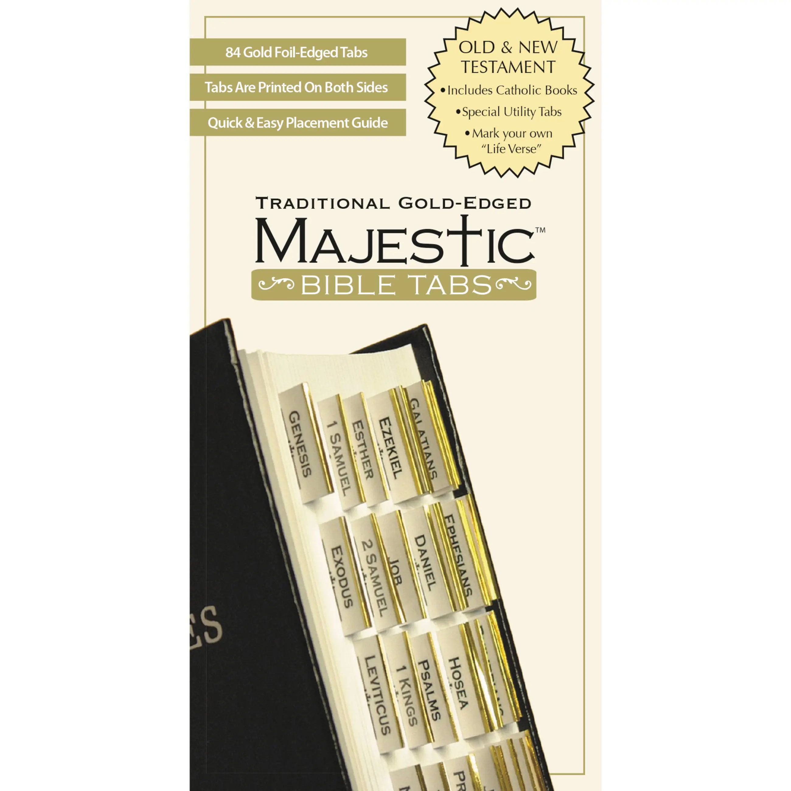 Majestic Traditional Gold-Edged Bible Tabs Majestic Traditional Gold-Edged Bible Tabs