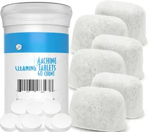 - Designed For Breville Cleaning Kit - 40 Cleaning Tablets and 6 Water Filters for Breville Espresso Machines - 2g Espresso Machine Tablets