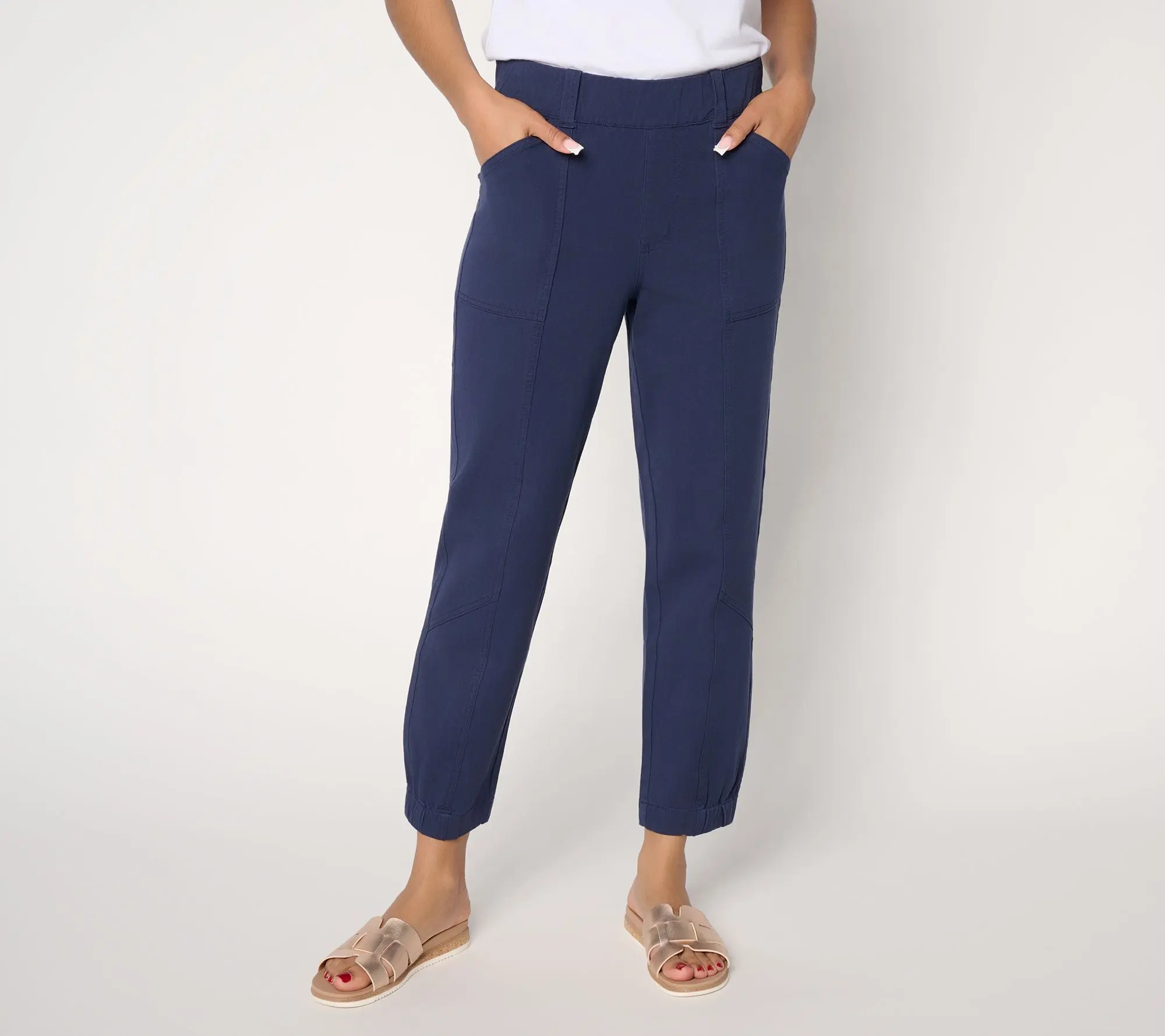 AnyBody Petite All Stretch Twill Ankle Pant