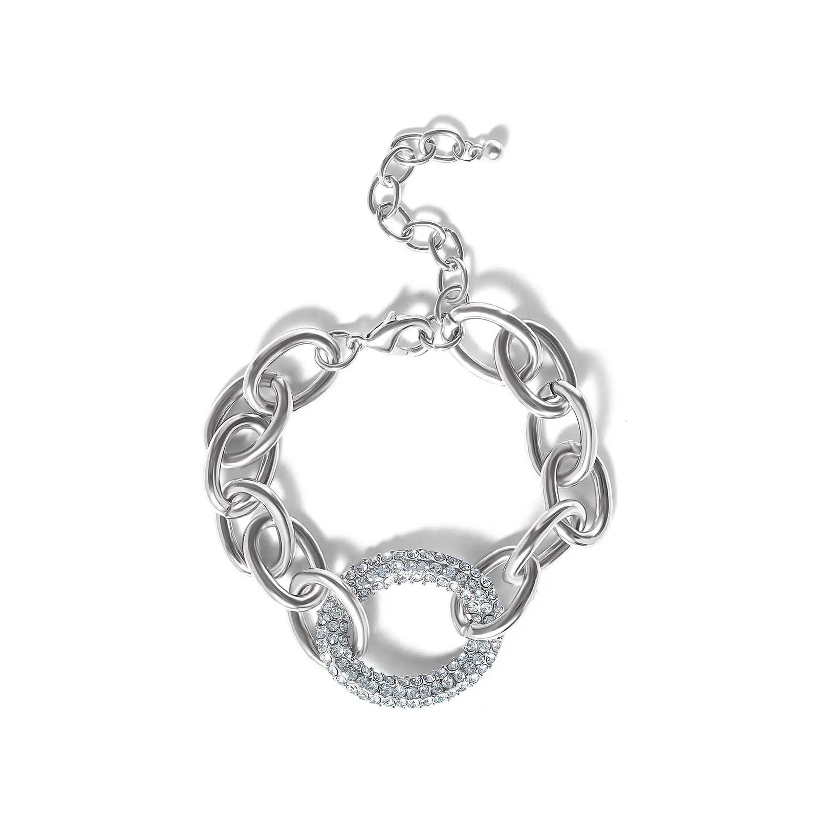 Bold Silver Link Bracelet