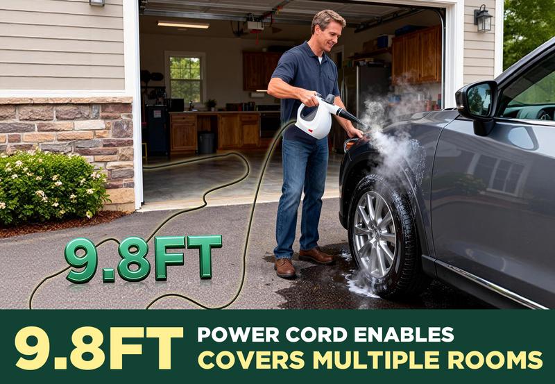 Phueut Pressurized Handheld Multi-Surface Natural Steam Cleaner with 12 pcs Replacement Parts , Multi-Purpose Steamer for Home Use, Kitchen and Car Phueut Pressurized Handheld Multi-Surface Natural Steam Cleaner with 12 pcs Replacement Parts , Multi-Purpose Steamer for Home Use, Kitchen and Car