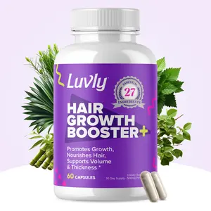 Luvly's Hair Vitamins with Biotin, Minerals & Plant-Based Blend for Naturally Longer, Stronger, Thicker Hair & Daily Nourishing Support - Comfort