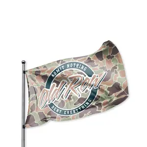Old Row - Camo Circle Logo Flag