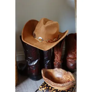 Dolly Western Cowgirl Hat - Tan