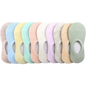 F-SOK03 10 Pairs Girls Boys Socks Kids No Show Socks Toddlers Girl Anti-slip Ankle Low Cut Sock 3-12 Years