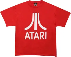 Atari Logo Tshirt: Red With White Print