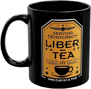 Liber-Tea Cup Once Cup At A Time Serving Democracy Coffee Mug Gift For Him For Her Loves Playing Game Funny Game Gift Quote For Democracy Morning Cup Of Liber-Tea Helldivers 2 Mug Helldivers Taste Democracy Liber Tea Coffee Cup Gifts For Gamer