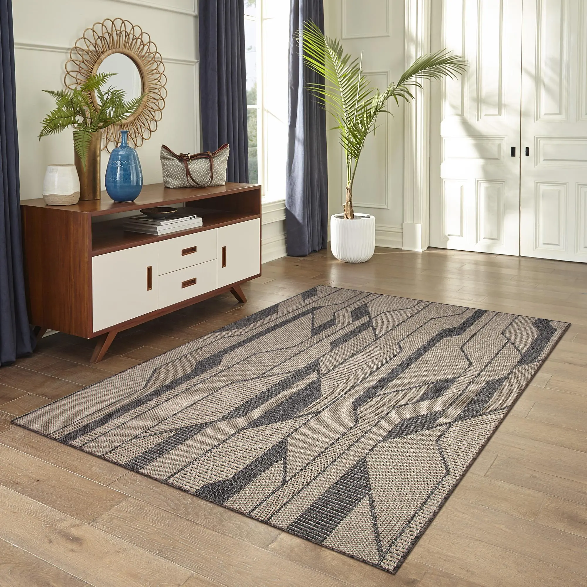 Lush Decor MONACO Indoor/Outdoor Power Loomed Polypropylene Easy Care Area Rug - (Vienna) Lush Decor MONACO Indoor/Outdoor Power Loomed Polypropylene Easy Care Area Rug - (Vienna)