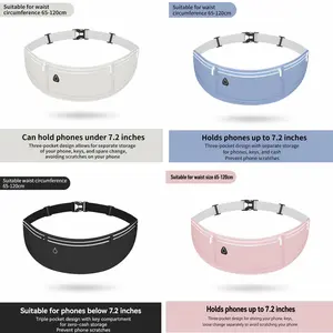 Running-Specific Waist Pack — Non-Bouncing, Ultra-Lightweight & Slim — Professional-Grade, Unisex, High-Capacity Fitness & Sports Pouch