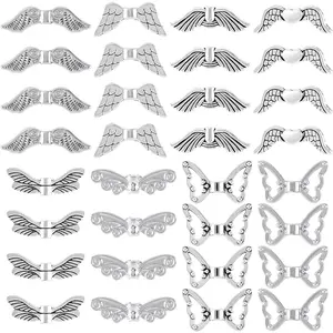 160 count Angel Wings Charms,  Tone Fairy Wing Beads, Tibetan Style Metal  for DIY  Making Supplies Arts Crafts Necklace Bracelet Earrings Valentine Decoration