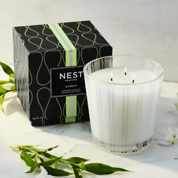 Nest New York Holiday Scented Candle 21.2oz | 3 Wick Nest Candle Non Toxic & Fresh | Enhance Relaxtion,Romance and Fragrance Glass Scented | Gift Valentine