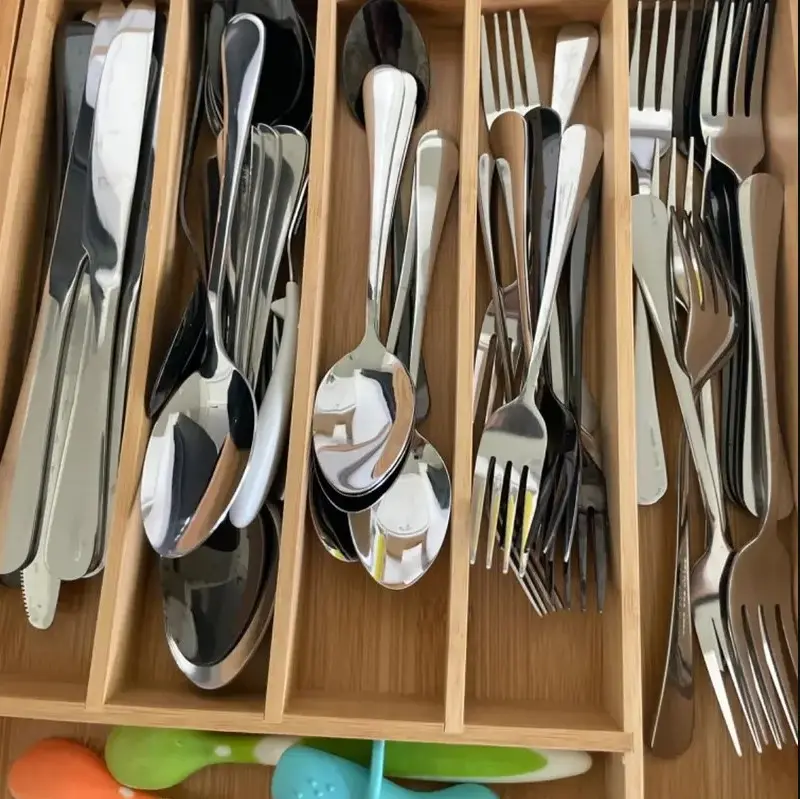 40 Pcs Silverware Stainless Steel Flatware Set Stainless Steel Utensils Service for 8