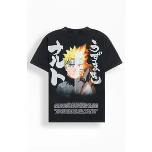 PacSun Men's Naruto Shippuden Split T-Shirt - Multicolor
